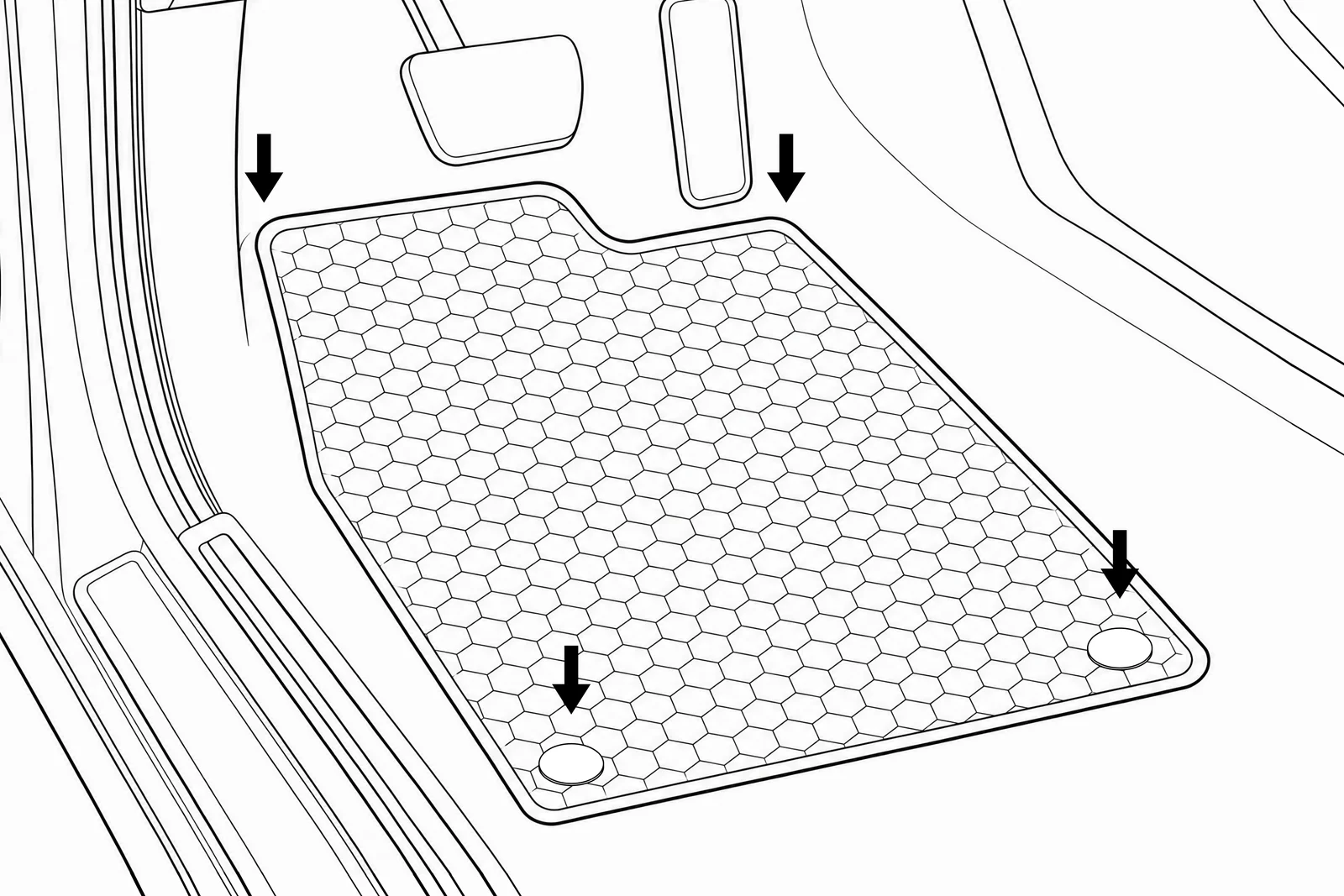 Mat flat and locked from above