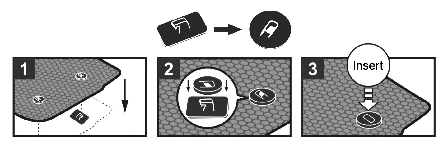 Type A retention hook diagram