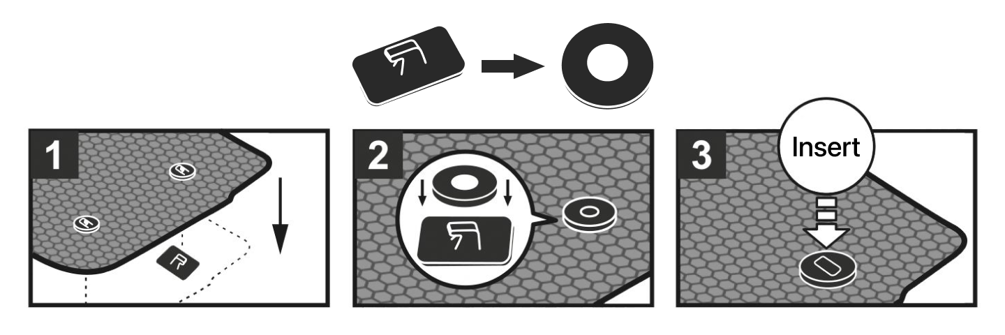 Type B retention hook diagram