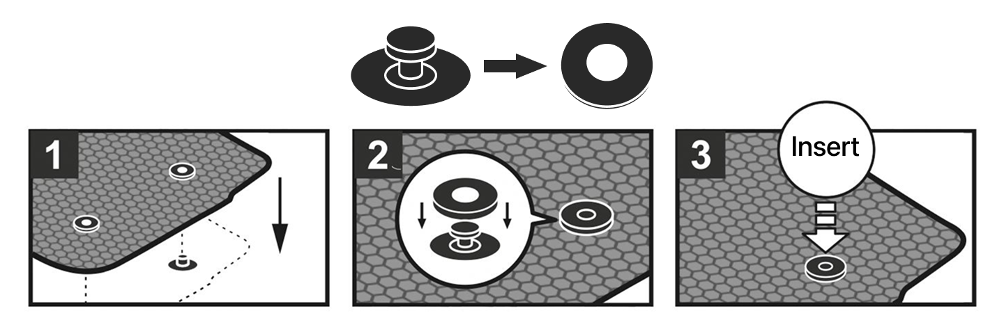 Type C retention hook diagram