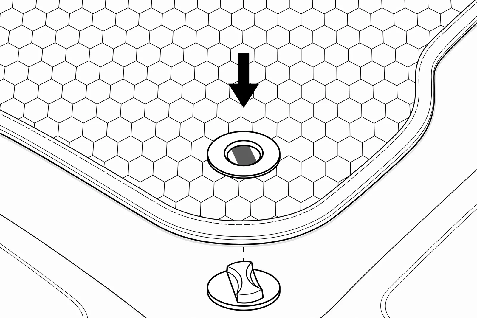 Type D retention — rotate lock